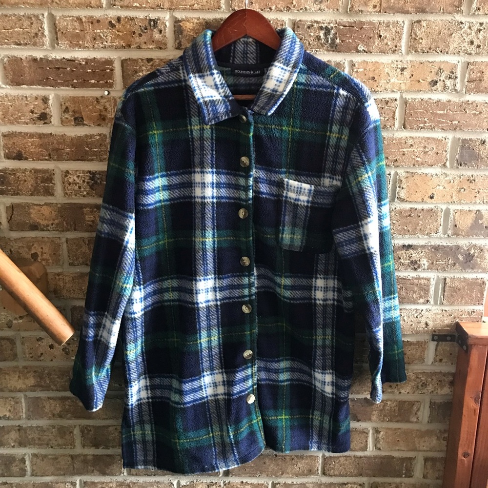 Mountain Lake Flannel Pullover Sweater